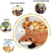 Nocciola Dog Squeaky Toys, 5 PCS Crinkle Plush Dog Toys, No Stuffing Dog Toys for Small Medium Large Dogs, Stuffless Puppy Toys for Boredom